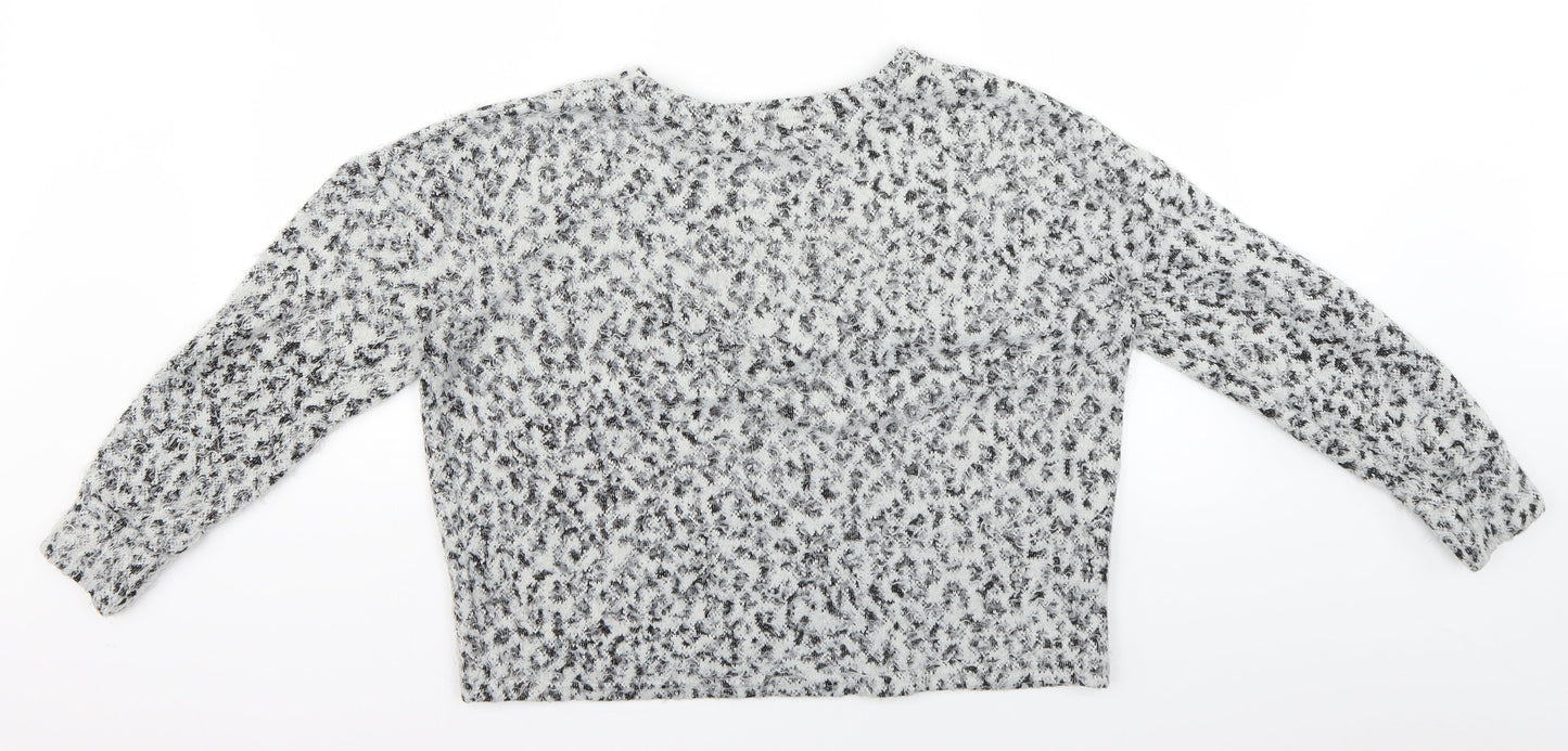 Primark Womens Grey  Knit Pullover Jumper Size 10