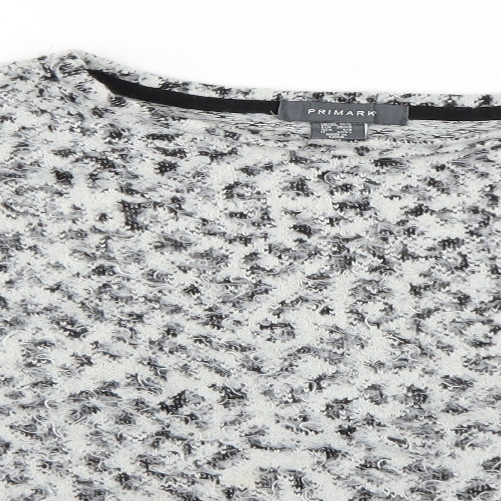 Primark Womens Grey  Knit Pullover Jumper Size 10