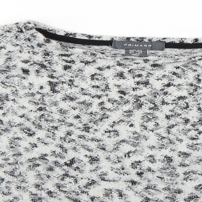 Primark Womens Grey  Knit Pullover Jumper Size 10