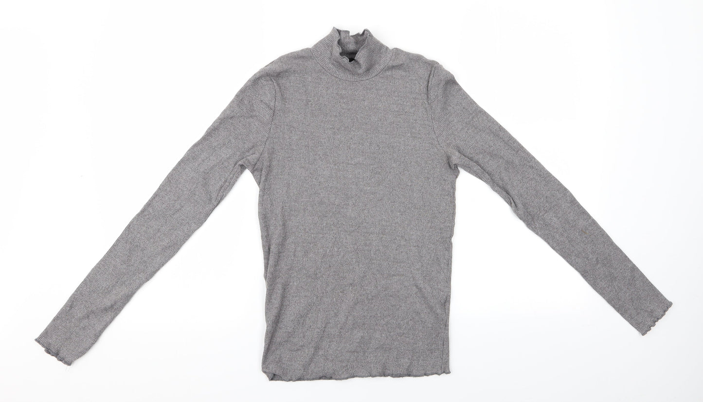 Womens UK Size 10 Topshop Grey Pullover Jumper