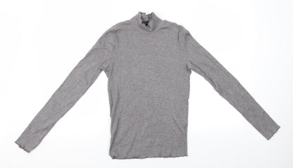 Womens UK Size 10 Topshop Grey Pullover Jumper