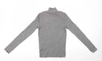 Womens UK Size 10 Topshop Grey Pullover Jumper