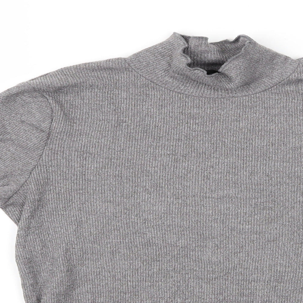 Womens UK Size 10 Topshop Grey Pullover Jumper