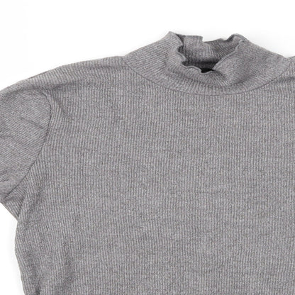 Womens UK Size 10 Topshop Grey Pullover Jumper