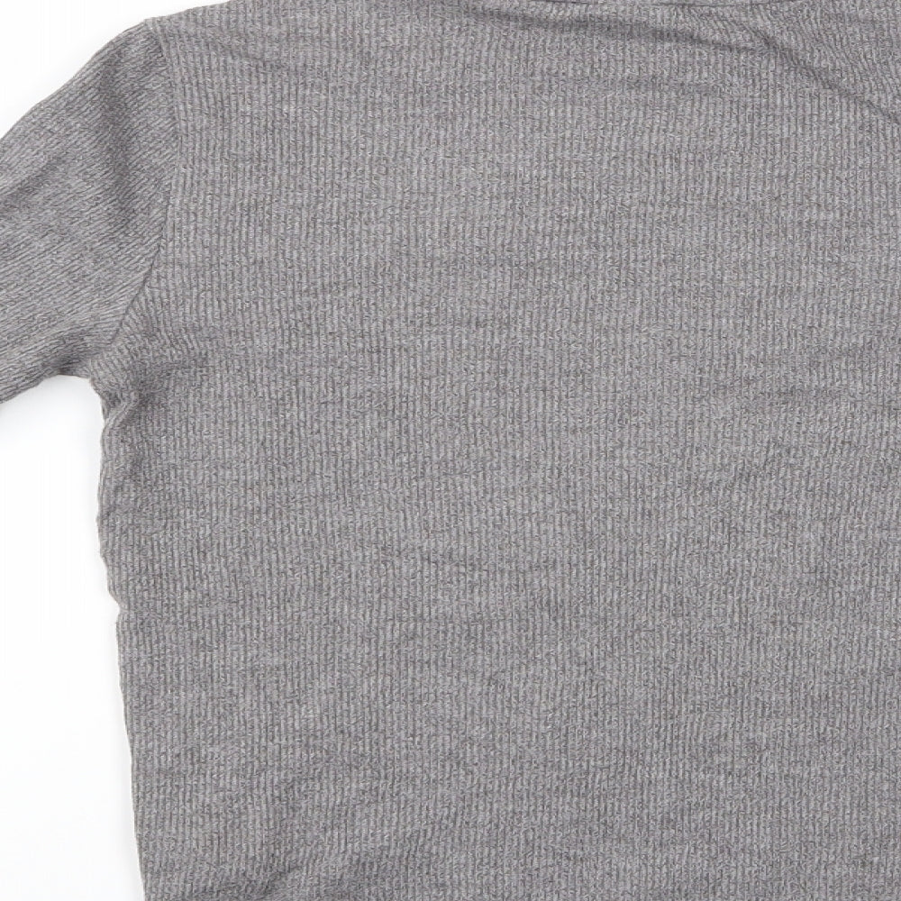 Womens UK Size 10 Topshop Grey Pullover Jumper