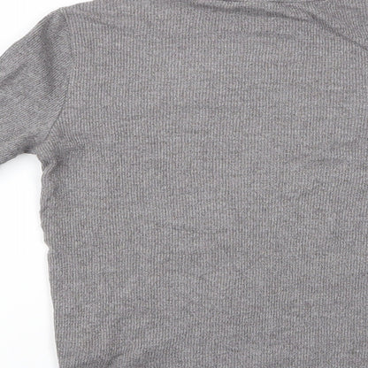 Womens UK Size 10 Topshop Grey Pullover Jumper