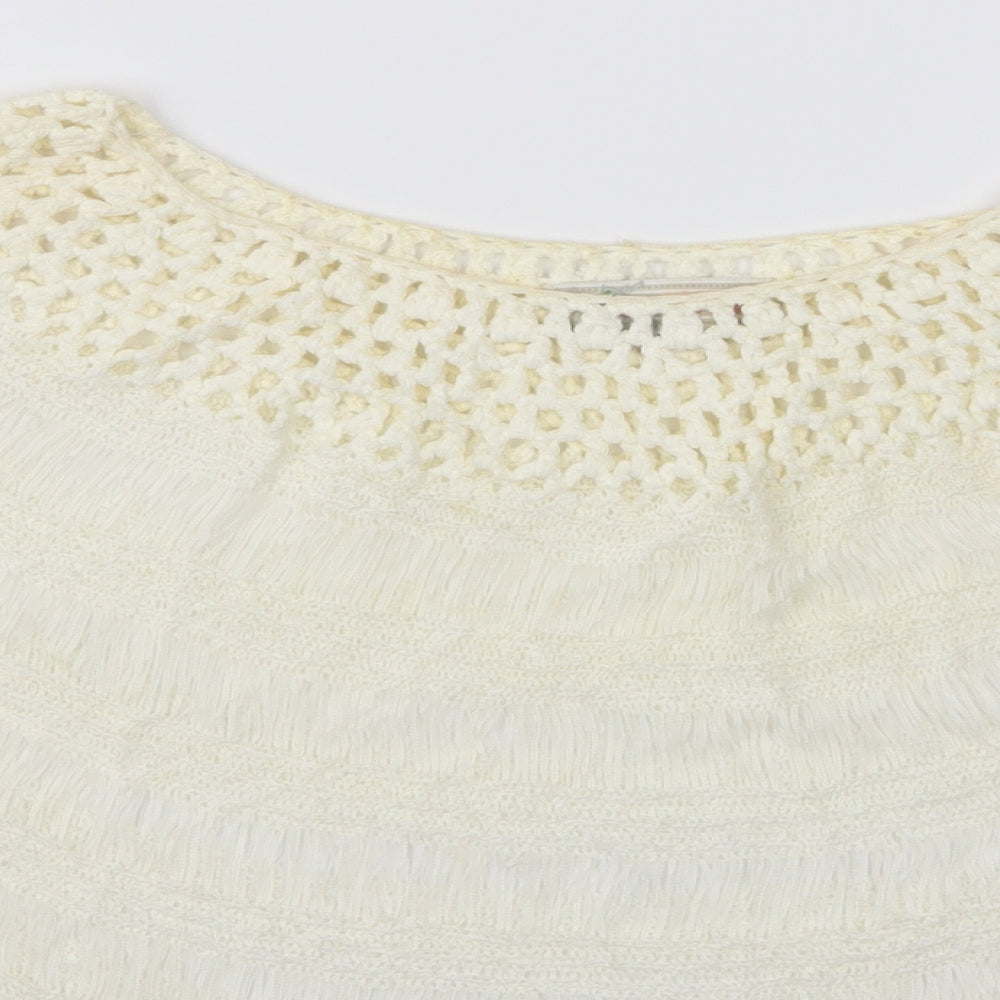Womens UK Size S Cameo Rose Ivory Pullover Jumper