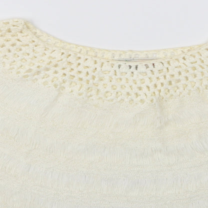 Womens UK Size S Cameo Rose Ivory Pullover Jumper