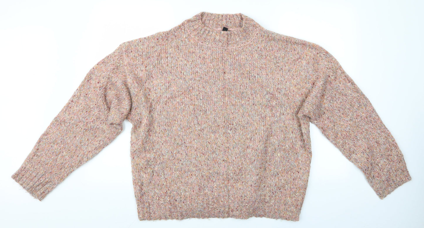 Womens UK Size L New Look Pink Pullover Jumper