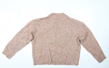 Womens UK Size L New Look Pink Pullover Jumper