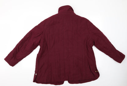 Marks and Spencer Womens Purple   Quilted Jacket   - Padded Jacket Marks and Spencer
