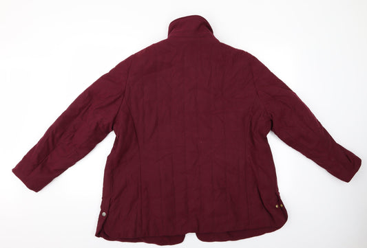 Marks and Spencer Womens Purple   Quilted Jacket   - Padded Jacket Marks and Spencer