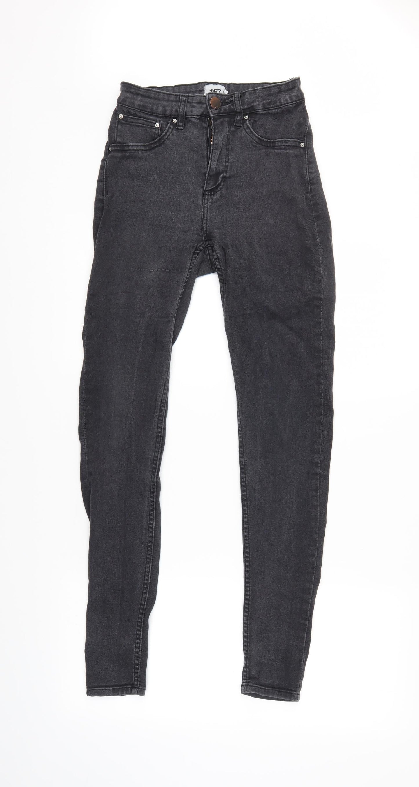 157 Womens Grey   Skinny Jeans Size M L30 in