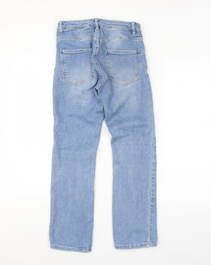 Womens UK Size 26 in Preworn Regular Fit Straight Blue Jeans