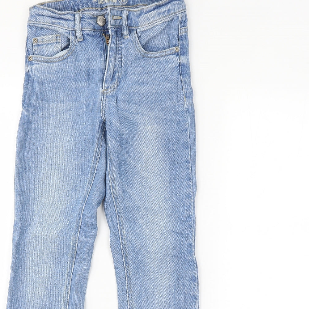 Womens UK Size 26 in Preworn Regular Fit Straight Blue Jeans