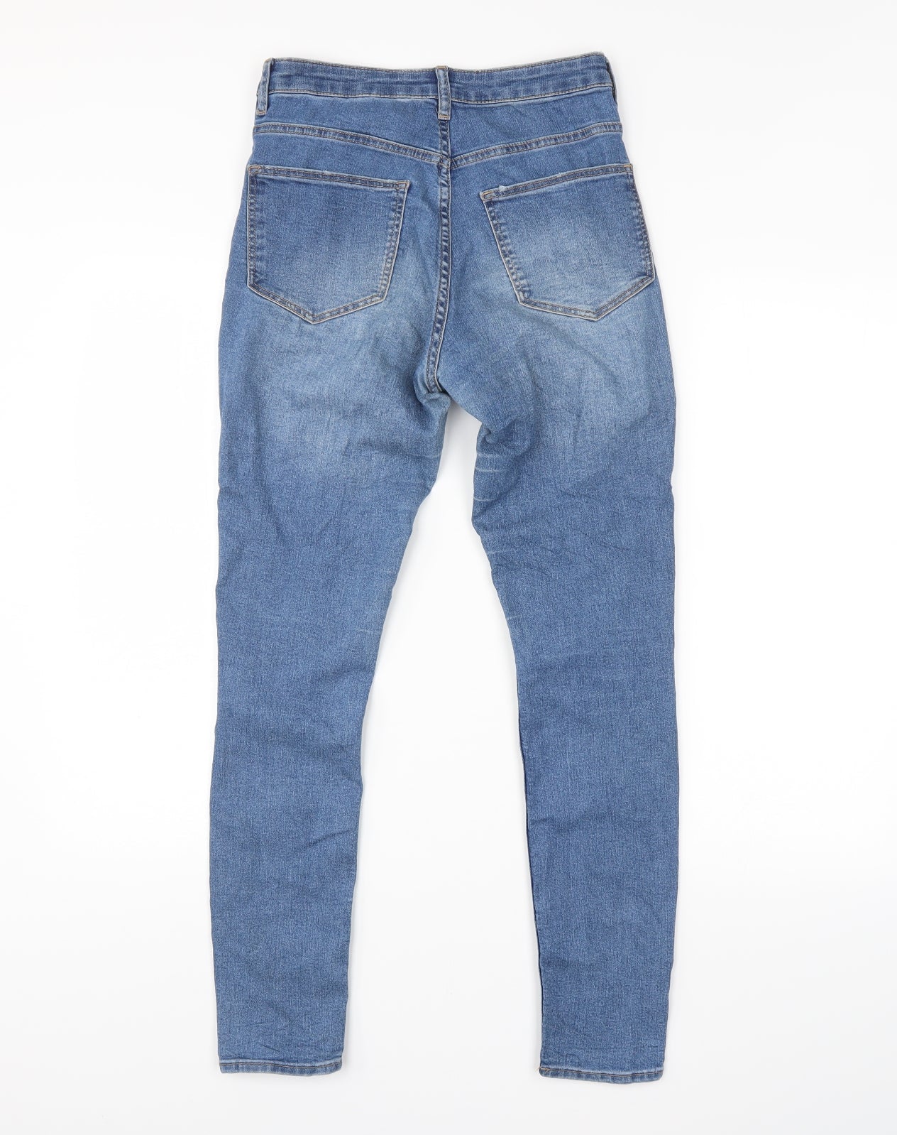 Womens UK Size 8 H&M Regular Fit Straight Blue Jeans