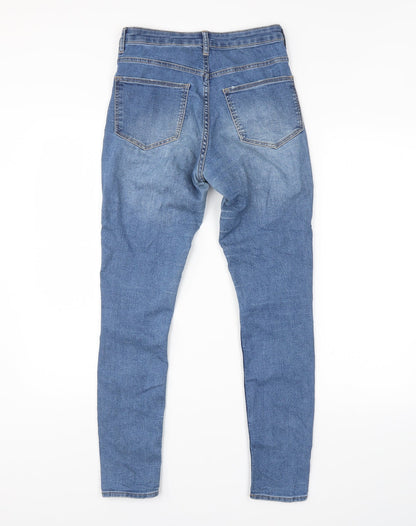 Womens UK Size 8 H&M Regular Fit Straight Blue Jeans