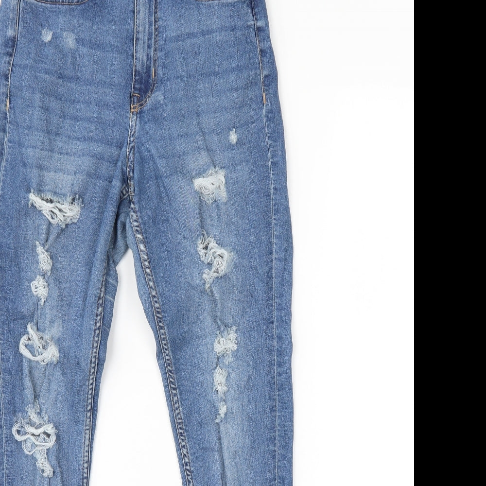 Womens UK Size 8 H&M Regular Fit Straight Blue Jeans