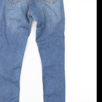 Womens UK Size 8 H&M Regular Fit Straight Blue Jeans