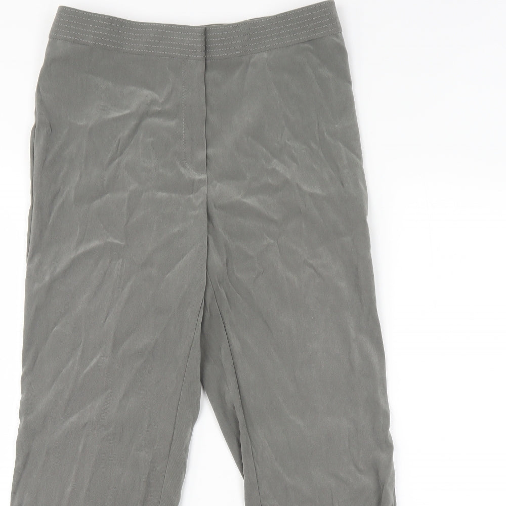 Womens UK Size 12 M&S Regular Fit  Green Trousers
