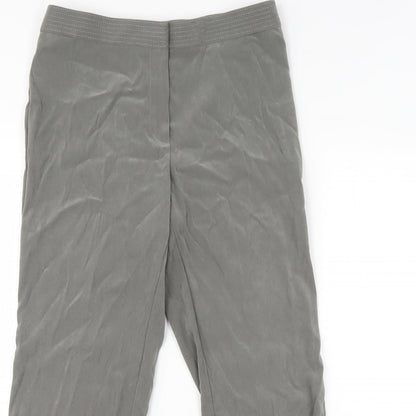 Womens UK Size 12 M&S Regular Fit  Green Trousers