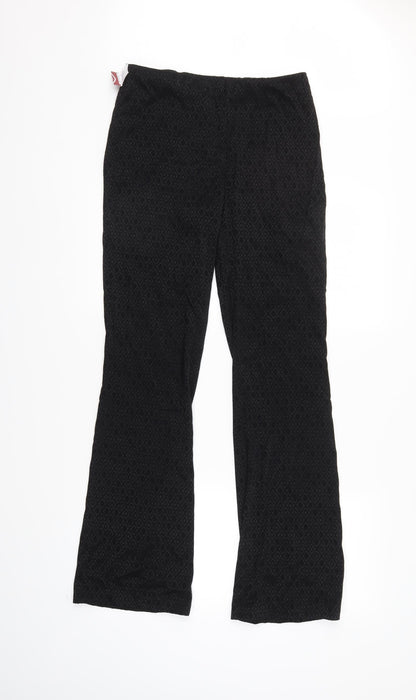 Womens UK Size 10 NEXT Regular Fit  Black Trousers