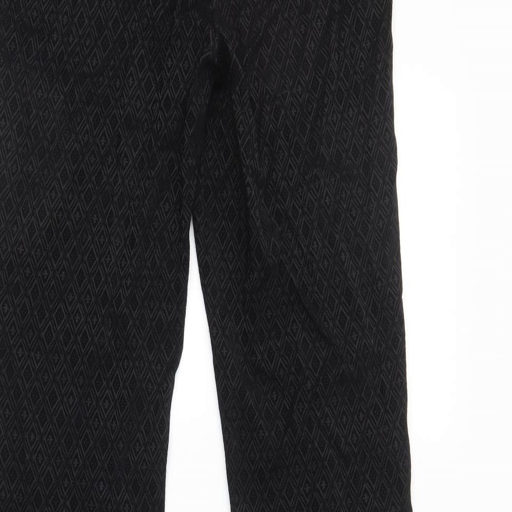 Womens UK Size 10 NEXT Regular Fit  Black Trousers