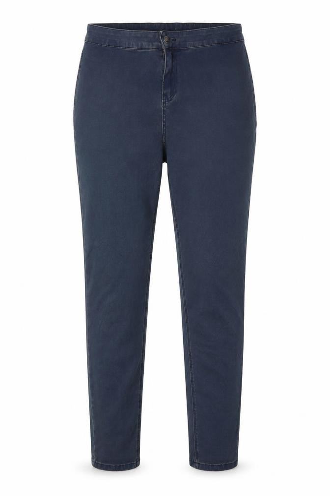Womens UK Size  Preworn Regular Fit Chino Blue Trousers