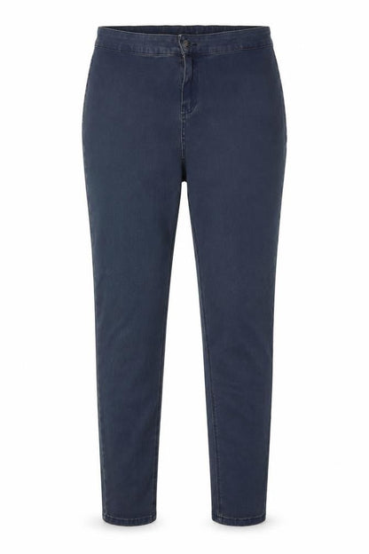 Womens UK Size  Preworn Regular Fit Chino Blue Trousers