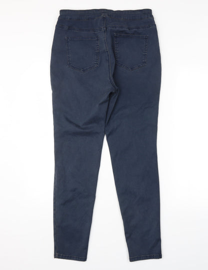 Womens UK Size  Preworn Regular Fit Chino Blue Trousers
