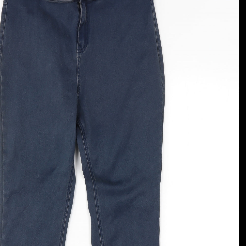 Womens UK Size  Preworn Regular Fit Chino Blue Trousers