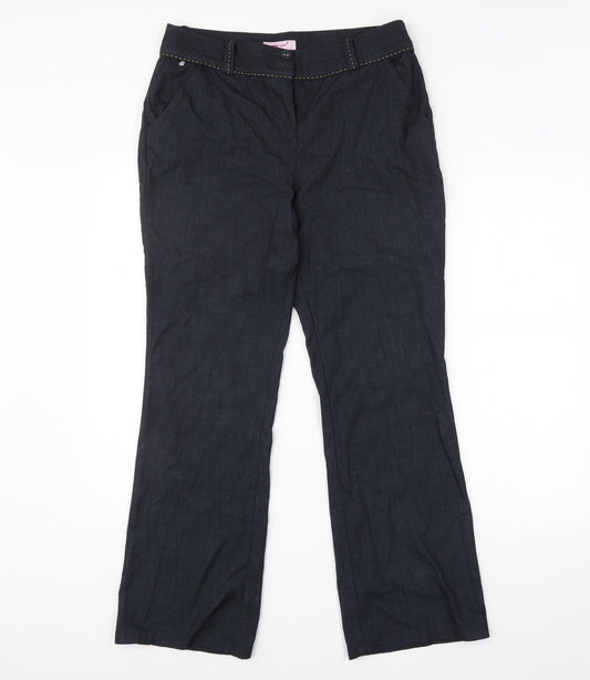 Per Una Womens Blue   Trousers  Size 12 L30 in