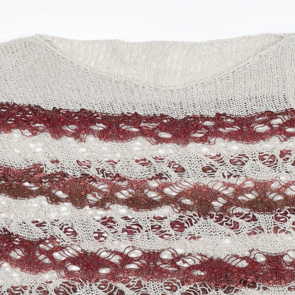 Womens UK Size L Matalan Red Pullover Jumper