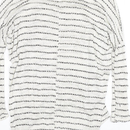Womens UK Size 8 River Island White Pullover Jumper