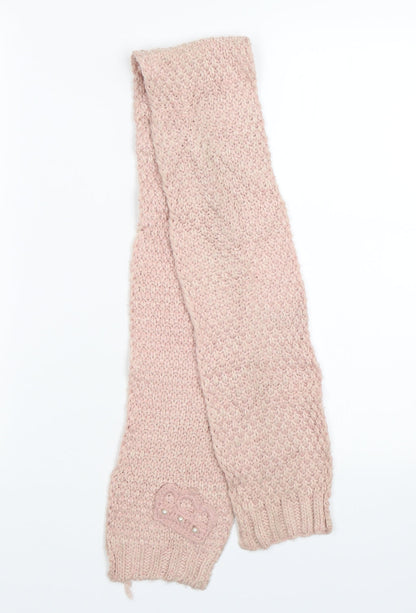 Additional front view of Preworn unisex pink scarf scarves & wraps one size