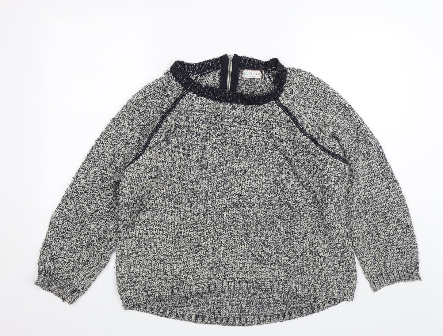 Womens UK Size 14 M&S Blue Pullover Jumper