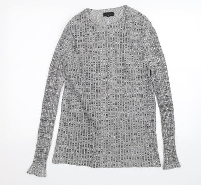 Womens UK Size M River Island Grey Pullover Jumper