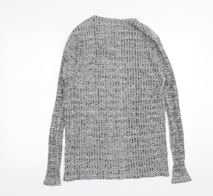 Womens UK Size M River Island Grey Pullover Jumper