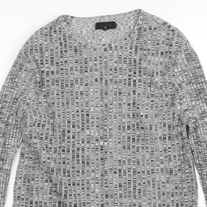 Womens UK Size M River Island Grey Pullover Jumper