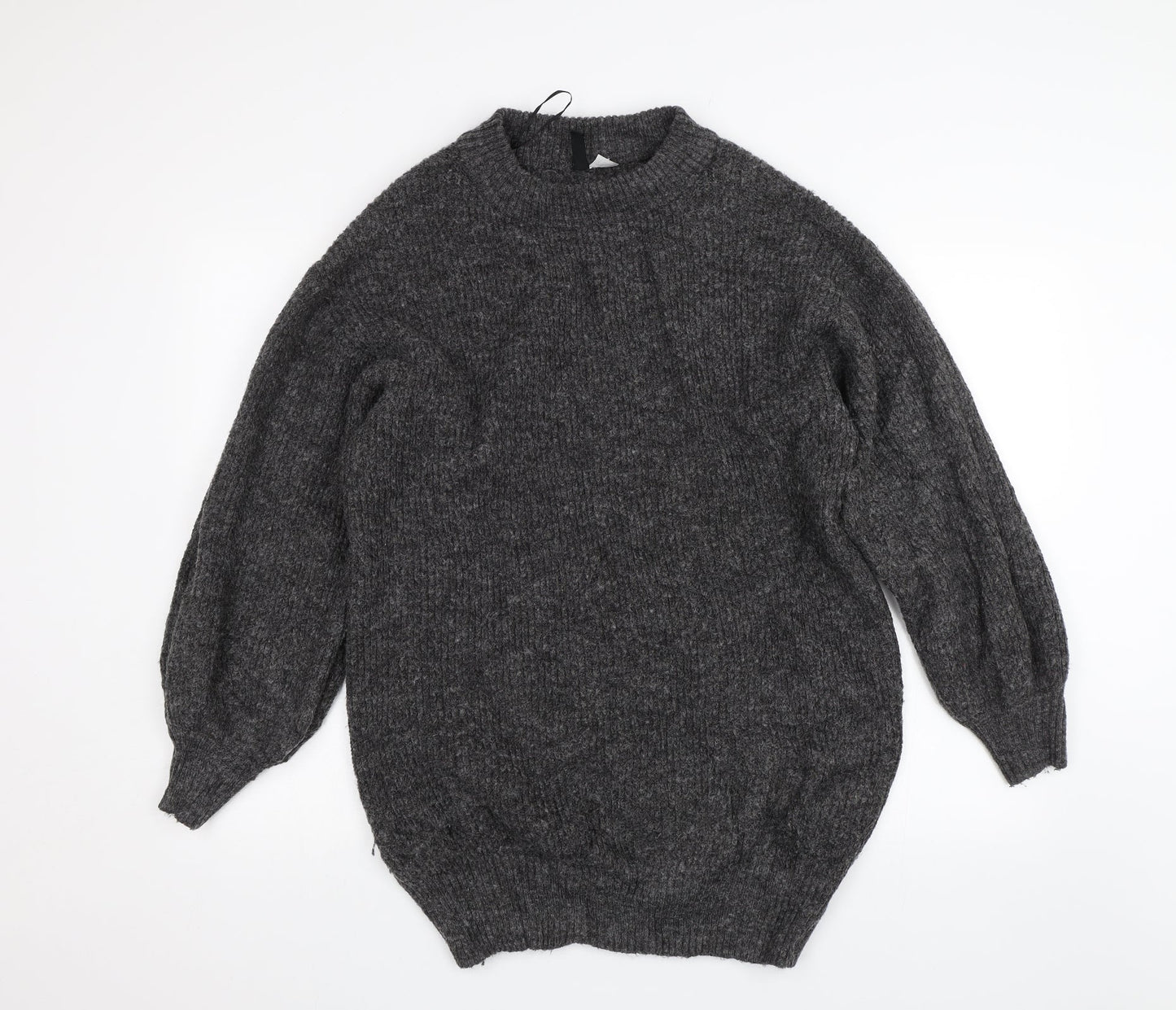 Womens UK Size S Divided Grey Pullover Jumper
