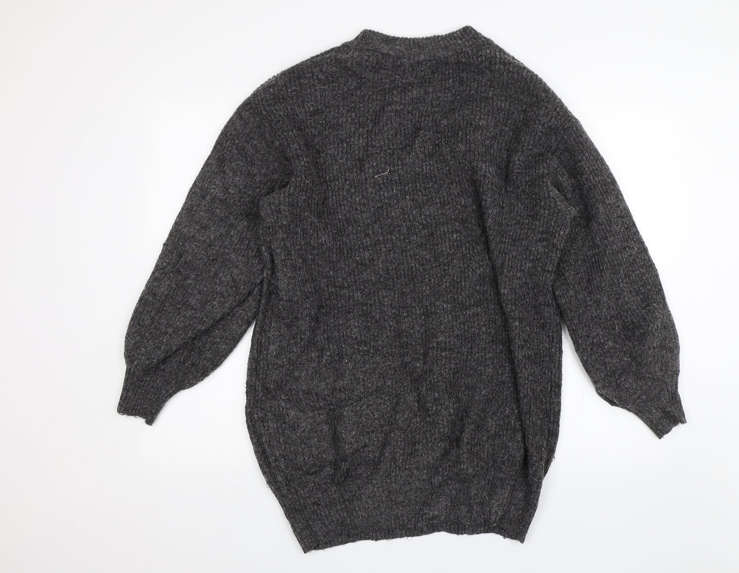 Womens UK Size S Divided Grey Pullover Jumper