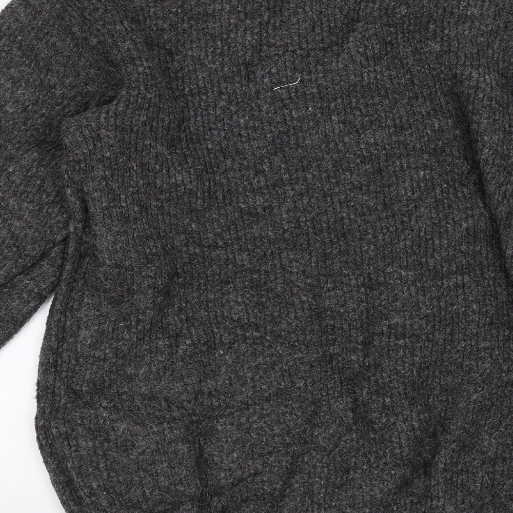 Womens UK Size S Divided Grey Pullover Jumper