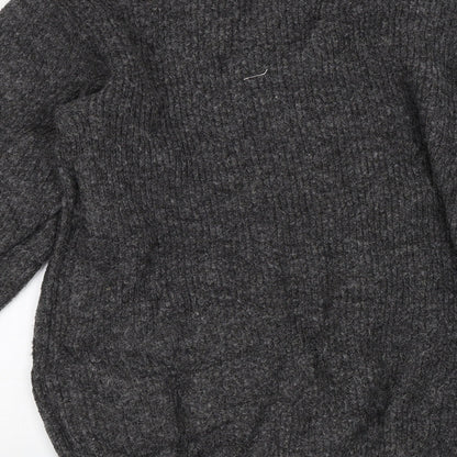 Womens UK Size S Divided Grey Pullover Jumper