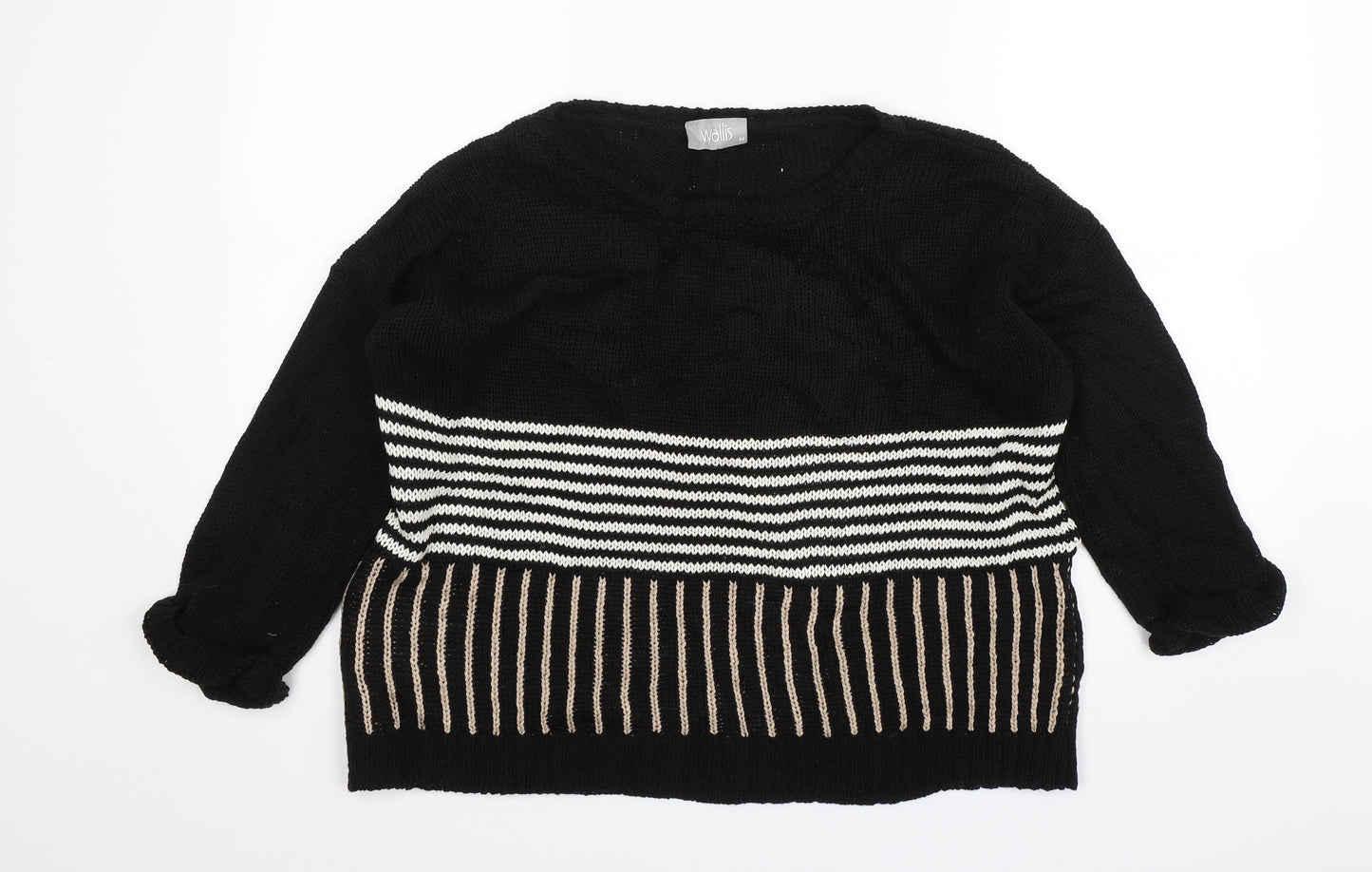 Womens UK Size M Wallis Black Pullover Jumper
