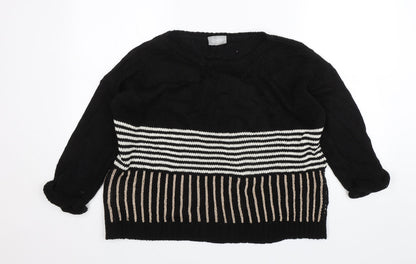 Womens UK Size M Wallis Black Pullover Jumper