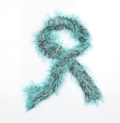 Additional front view of Preworn unisex blue scarf scarves & wraps one size