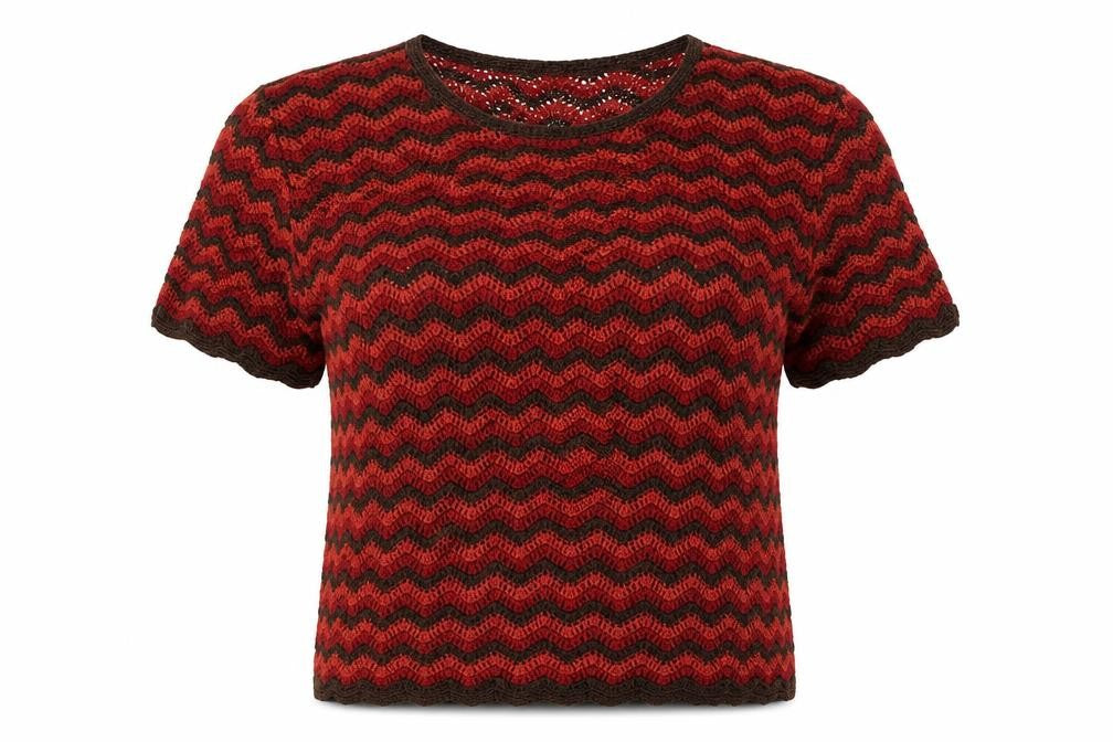 Womens UK Size L Richards Red Basic Blouse