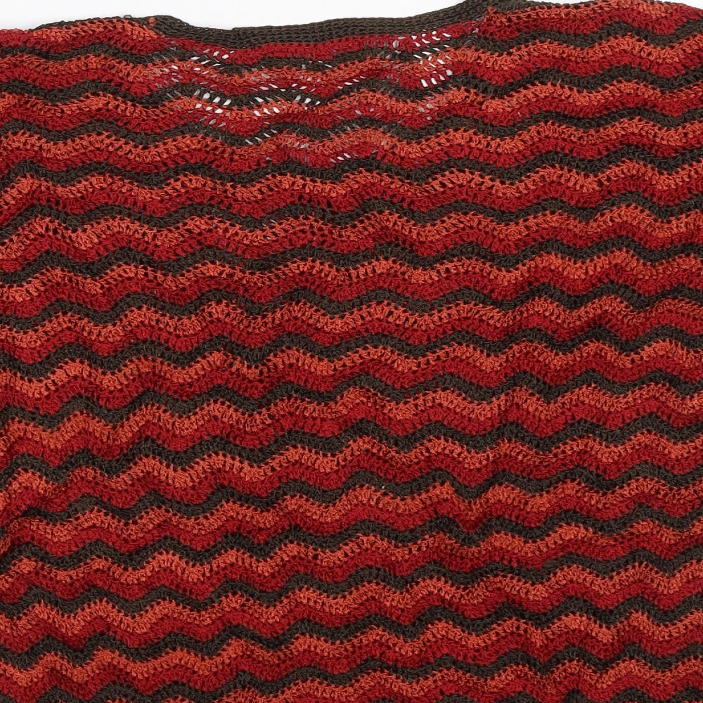 Womens UK Size L Richards Red Basic Blouse
