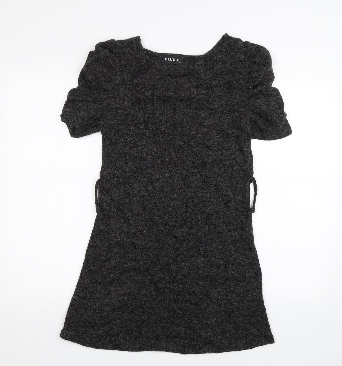 Club L Womens Grey   Jumper Dress  Size S