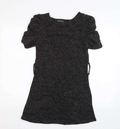 Club L Womens Grey   Jumper Dress  Size S